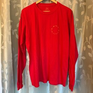 Mac Miller Circles Long Sleeve Red Graphic T-Shirt Mens Size Large